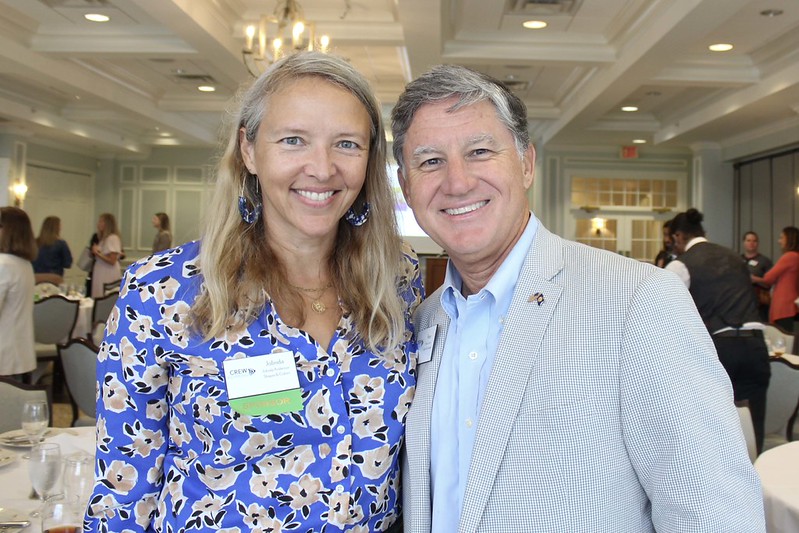Jolinda Anderson at the CREW Richmond September Luncheon with Peter Larsen
